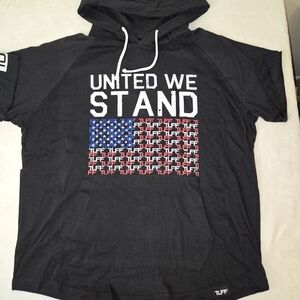 Black Hoodie with Flag Design